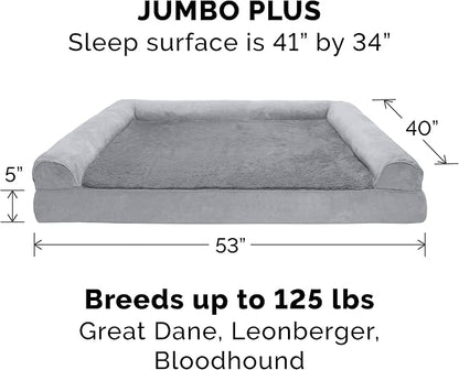 Furhaven Orthopedic Dog Bed for Large Dogs w/ Removable Bolsters & Washable - Image 3