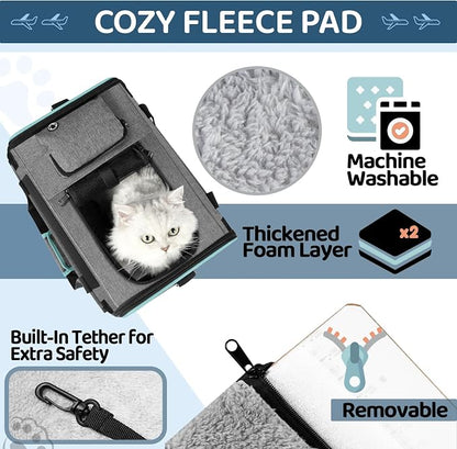 Soft-Sided Pet Carrier for Air Travel 18x11x11 Inch - Image 2