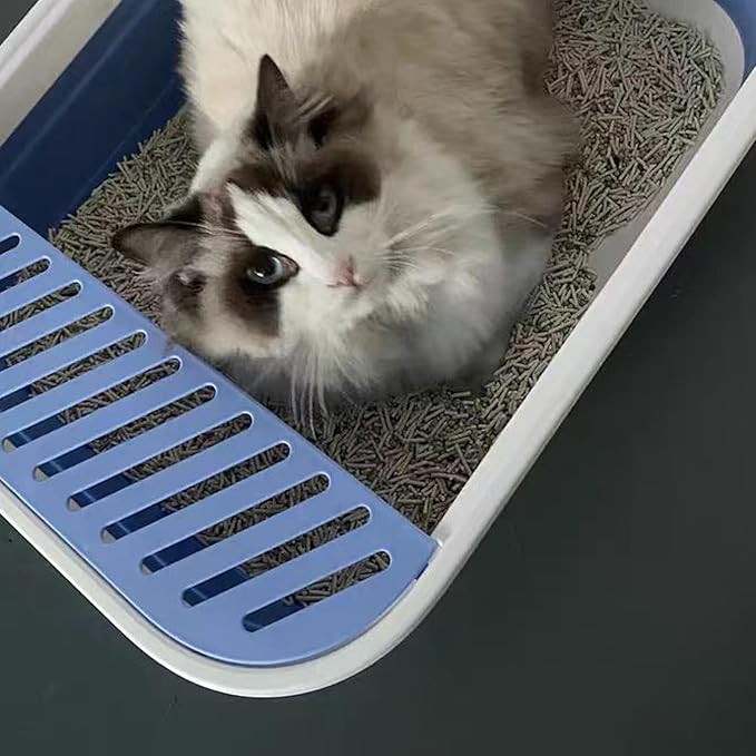 Senior Cat Litter Boxes, Collapsible Open Low Entry Cat Litter Pan - Image 7