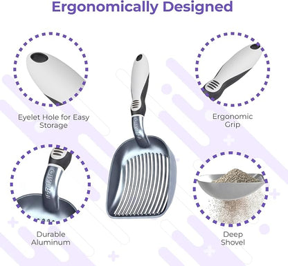 Sifter w/ Deep Shovel Cat Litter Scoop - Image 5