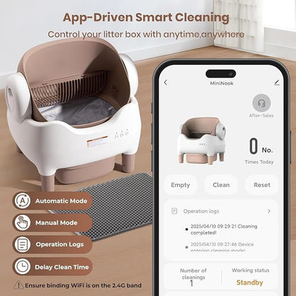 APP-Controlled Self Cleaning Litter Box, Automatic & Hands-Free Cat Litter Box - Image 9