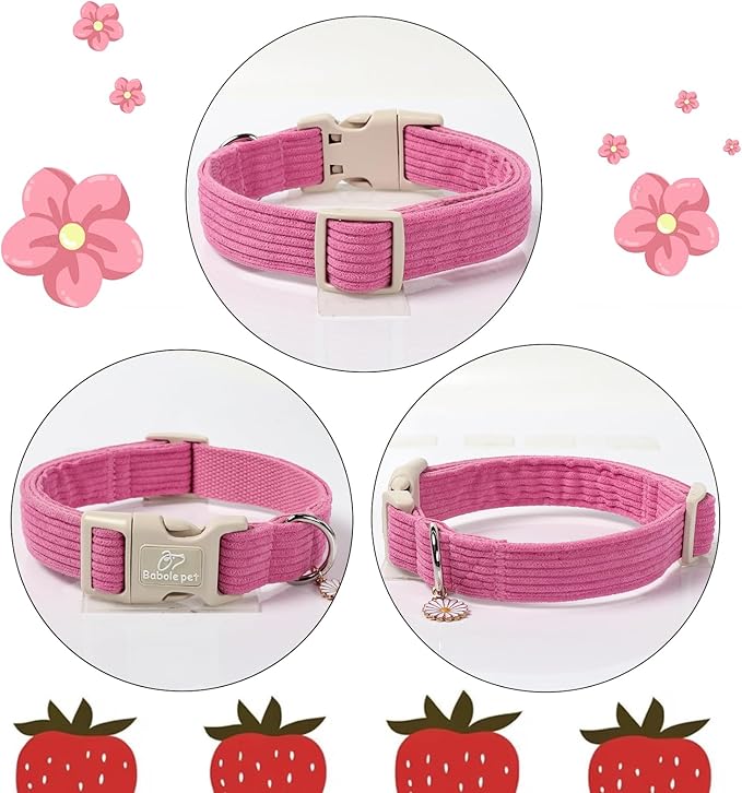 Cute Corduroy Dog Collar - Image 6
