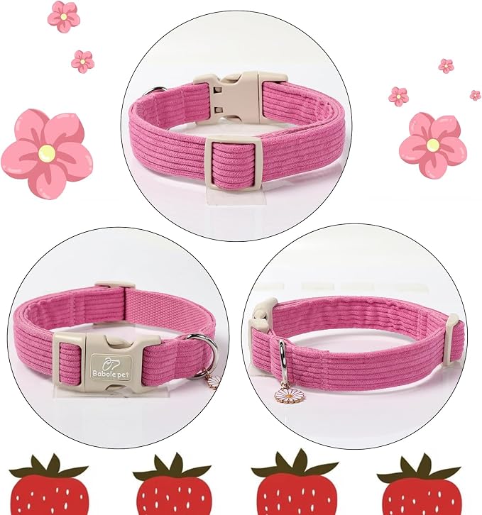 Cute Corduroy Dog Collar - Image 6