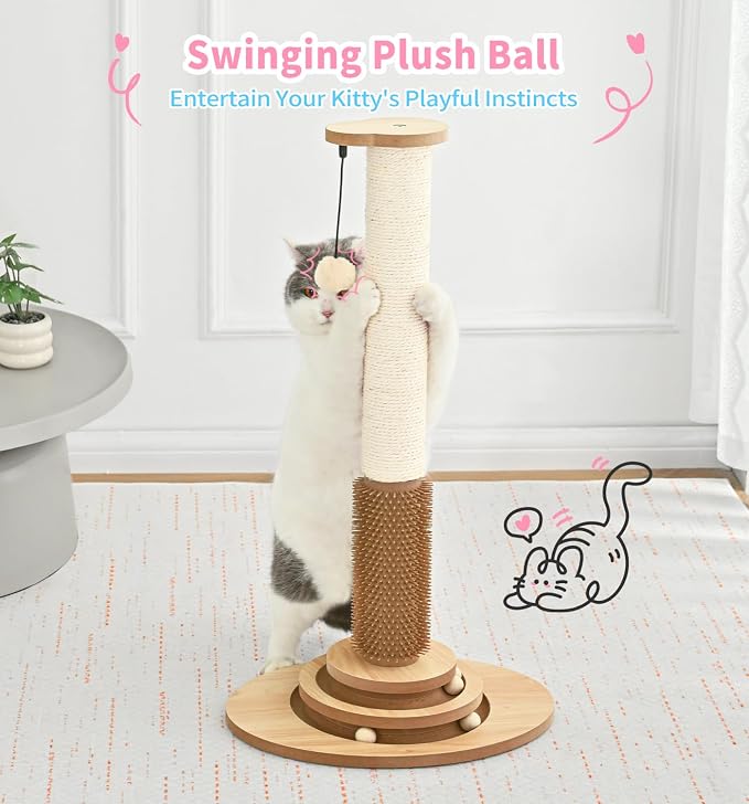 Made4Pets Cat Scratching Post Premium Sisal Cat Scratcher Kitten Toys - Image 7