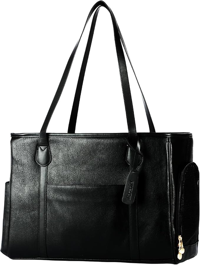 Stylish Dog Purse Carrier, Leather Pet Carrier Bag by Monanller