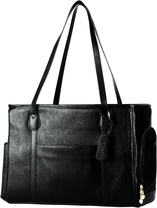 Stylish Dog Purse Carrier, Leather Pet Carrier Bag by Monanller