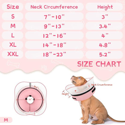 Supet Raised Inflatable Dog Cone Collar to Stop Licking, Soft Dog Cone - Image 6