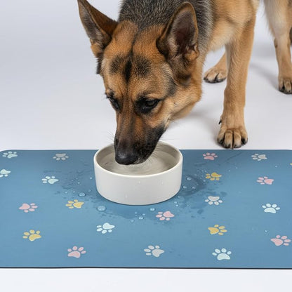 Cat Food Mat Absorbent Dog Mat for Food and Water Non Slip Quick Dry Dog Bowl - Image 7
