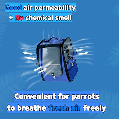 Birds Day Bird Carrier Backpack-Parrot Travel Cage - Image 3