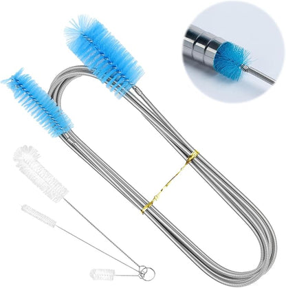 79” Flexible Pipe Cleaner Brush Set, Dual-Ended and Extra-Long Stainless Steel - Image 7