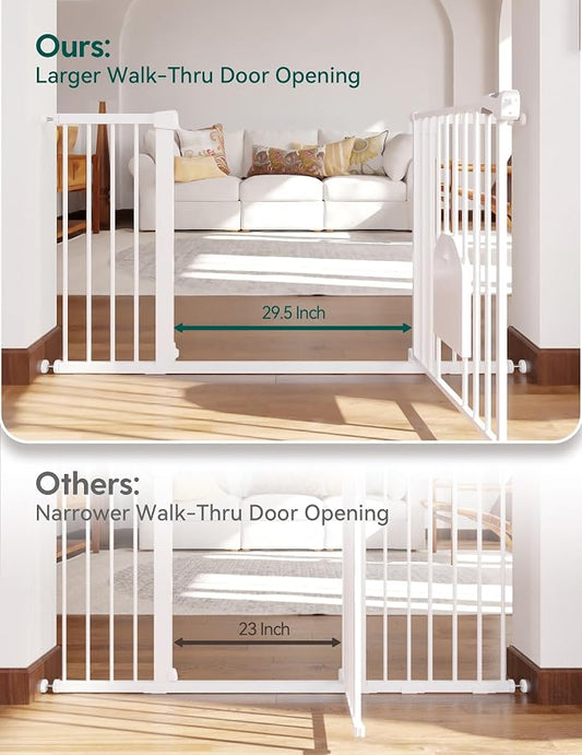 Babelio 36-56" Extra Wide Auto Close Baby Gate - Image 2