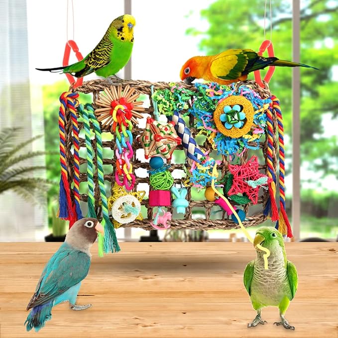 Foraging Toys for Parakeets Cockatiel Conures Lovebirds - Image 2