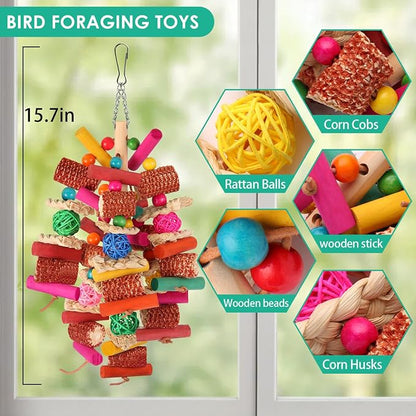 Kyouki Parrots Toys for Cockatiels, Parrotlets, Meyer's & Other Small/Medium - Image 2