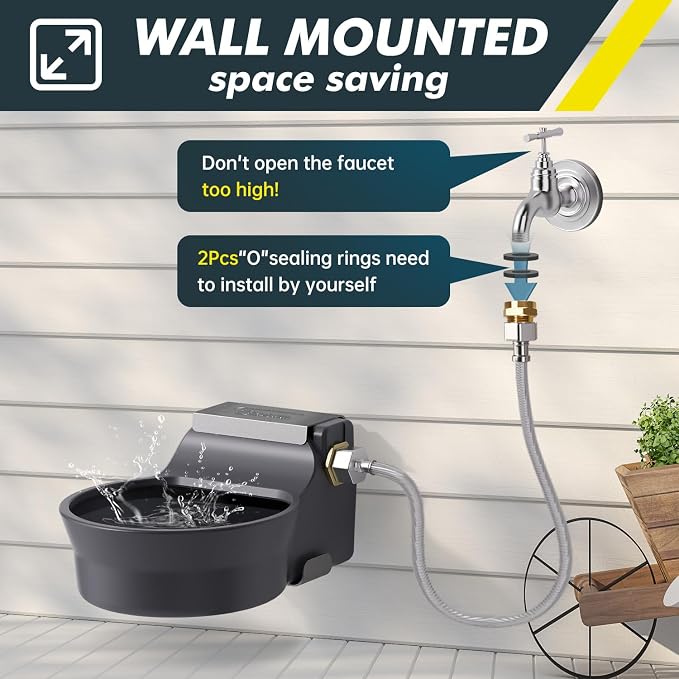 67OZ Automatic Water Dispenser for Dogs Cats Patented Auto-Filling Dog Water - Image 3