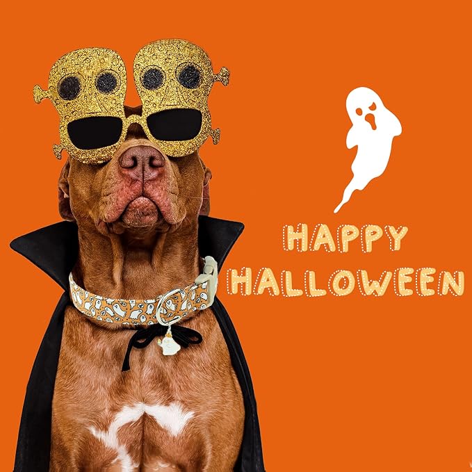 Faygarsle Halloween Ghost Pattern Dog Collar - Image 6