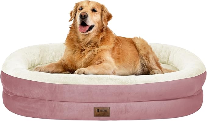 Orthopedic Waterproof Large Dog Bed: Memory Foam Washable Dog Bed by Wozoke