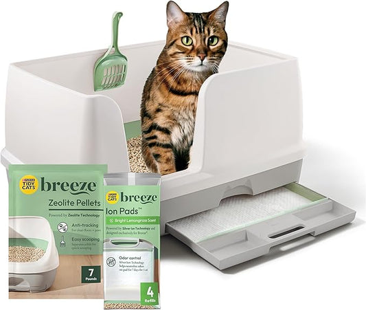 Purina Tidy Cats Litter System, Non-Clumping, Breeze XL All-in-One Odor Control by PurinaTidyCatsLitter
