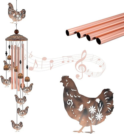 for Women Chicken Wind Chimes for Outside, Decoration for Outdoor by Howarmer
