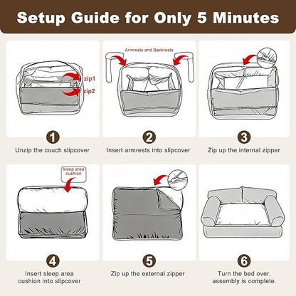 Cat Beds for Indoor Cats, Cat Couch Bed, Cute Cats Sofas for Pets, Small Dog - Image 8