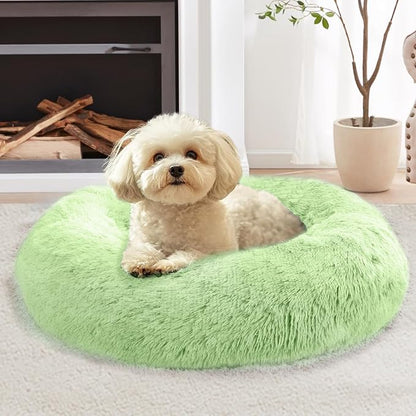 JOLLYVOGUE Calming Dog Bed Large Size Dog, Anti-Anxiety Donut Large Pet Bed by JOLLYVOGUE