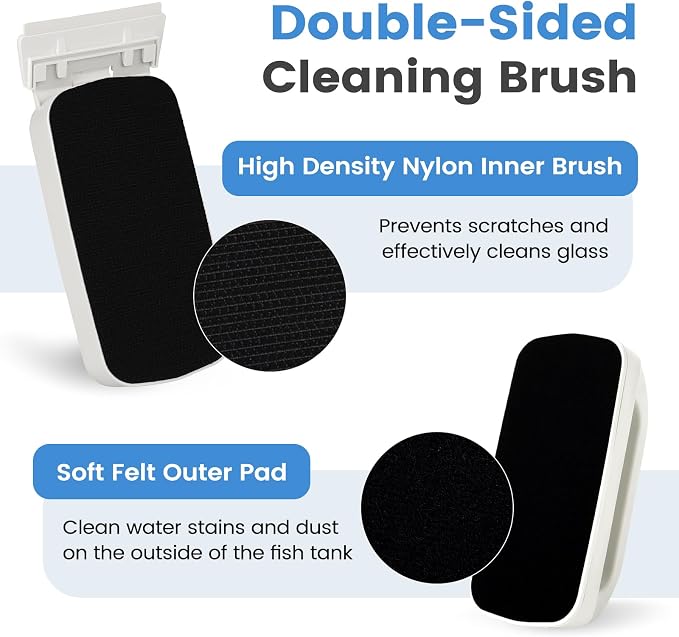AQQA Aquarium Magetic Glass Cleaner Brush - Image 3