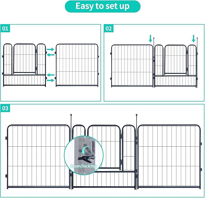 Dog Playpen, Portable Outdoor Dog Fence, Dog Playpen - Image 3