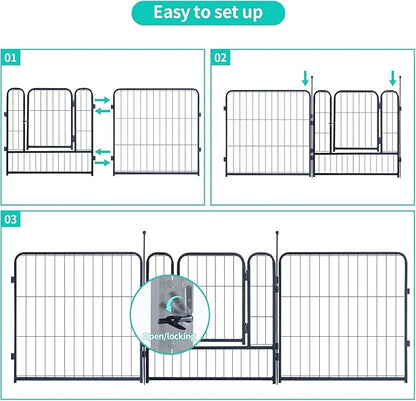 Dog Playpen, Portable Outdoor Dog Fence, Dog Playpen - Image 3