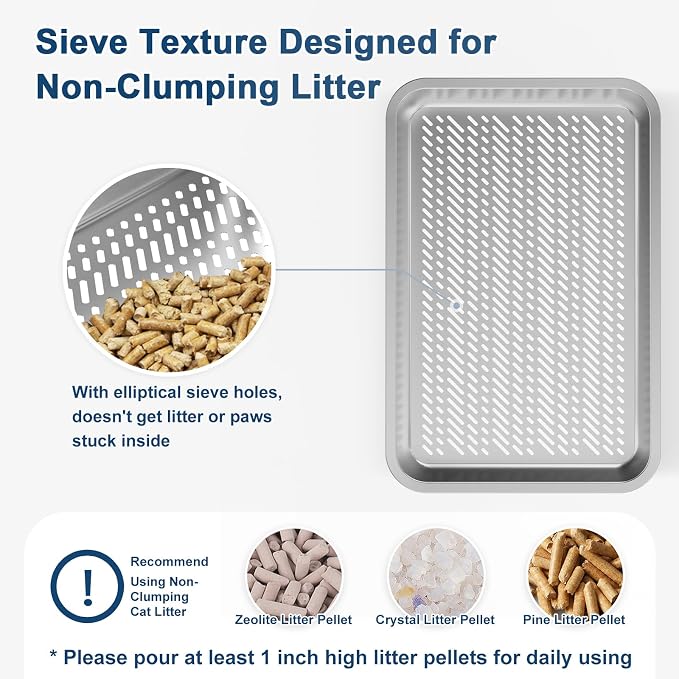 23.6”x15.7”x6” SuzziPaws Stainless Steel Cat Litter Box - Image 3