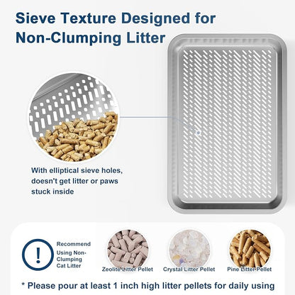 23.6”x15.7”x6” SuzziPaws Stainless Steel Cat Litter Box - Image 3