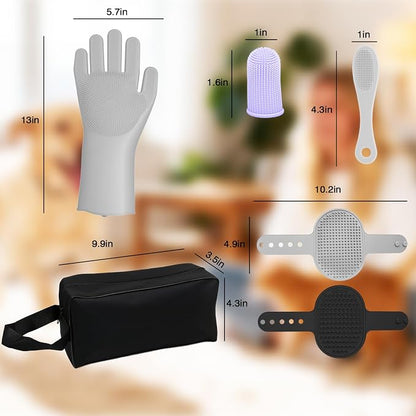7PCS Pet Grooming Kit for Dogs and Cats，with Storage Bag & Includes Dog Washing - Image 8