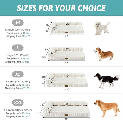 Cute Dog Bed, Faux Rabbit Fur Orthopedic Foam Dog Bed - Image 3