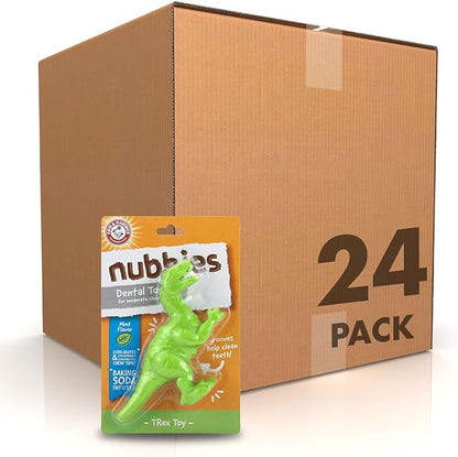 Arm & Hammer for Pets Nubbies Dental Toys T-Rex Dental Chew Toy for Dogs Best by ArmHammer