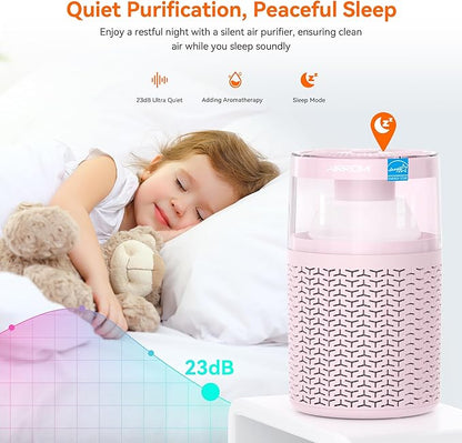 AIRROMI Pet Air Purifier for Home & Bedroom, HEPA Activated Carbon Filter - Image 8