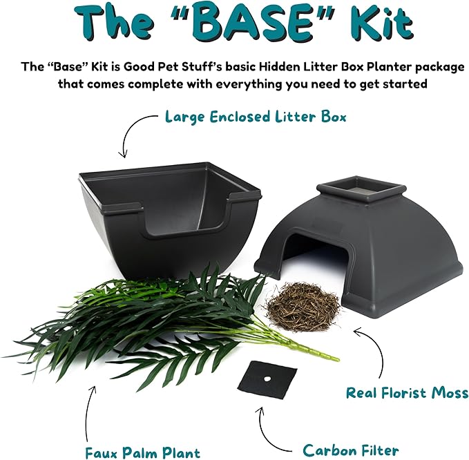 Good Pet Stuff Hidden Litter Box Planter, Decorative Cat Litter Enclosure - Image 5