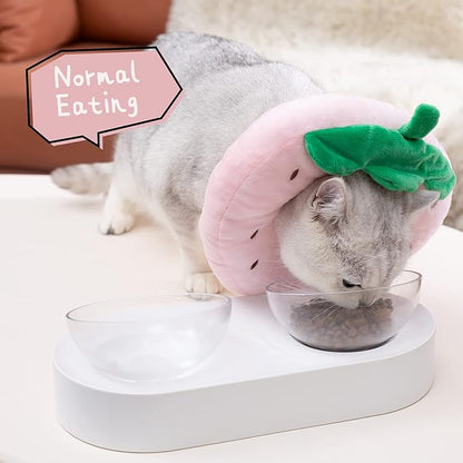 ANWA Adjustable Cat Cone Collar Soft, Cute Cat Donut Collar After Surgery - Image 3