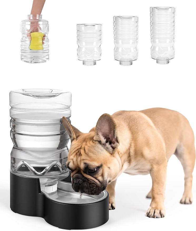 1.7 Gallon Automatic Dog Water Dispenser【Wide Mouth by Heouvo