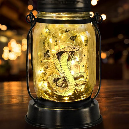 Snake Gifts for Women/Men Snake Solar Lanterns Mom Birthday King Cobra Snakes by kyoryuger