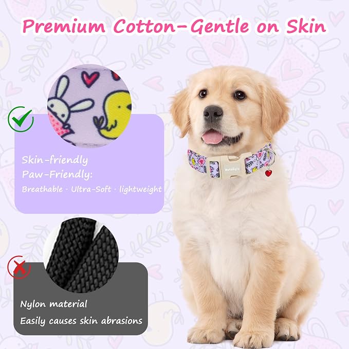 Easter Dog Collar for Large Dogs, Easter & Spring Theme Large Dog Collar - Image 5