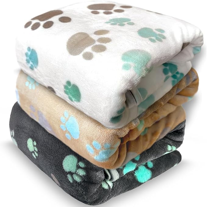 Dog Blankets for Large Dogs, Soft Fluffy Flannel Pet Blanket Mat Cover for Bed by NXDZI