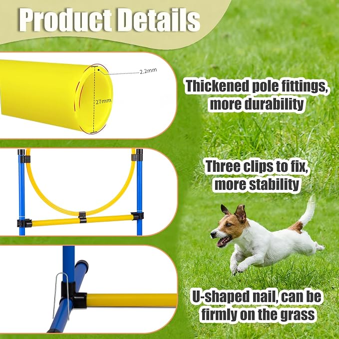 Dog Agility Course Backyard Set，Dog Agility Equipment, Dog Obstacle Course - Image 2