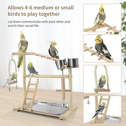 Bird Playground, Playstand for Parrot Cage Accessories - Image 2