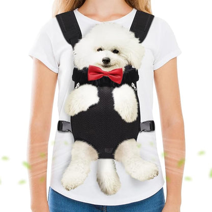 Pet Carrier Backpack, Hands-Free Adjustable Dog Front Carrier Legs Out & by Hpetppy
