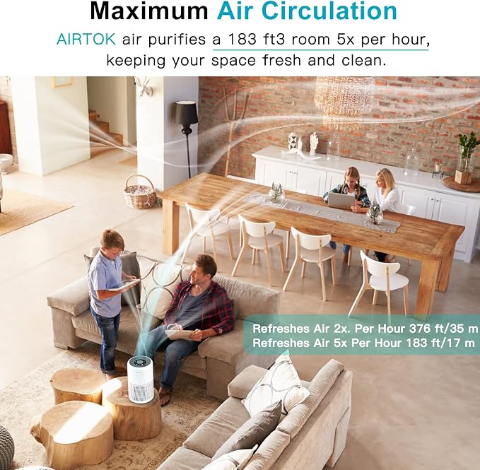 2 Pack Air Purifier for Home Bedroom - Image 7