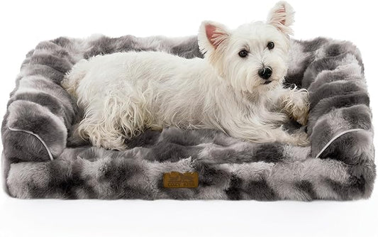 Faux Fur Orthopedic Dog Bed, Dog Bed by COZYKISS