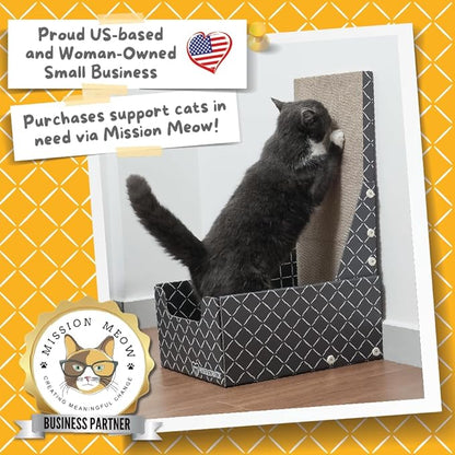 Hide & Scratch Cardboard Cat Scratcher Box & Bed - Image 5
