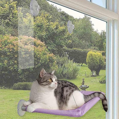 Cat Hammock - Window Bed with Suction Cups, Space Saving Indoor Cat Seat - Image 2