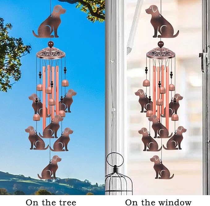 Outdoor Dog Wind Chimes, Gifts for Mom & Grandma & Family, Music Wind Catcher - Image 5