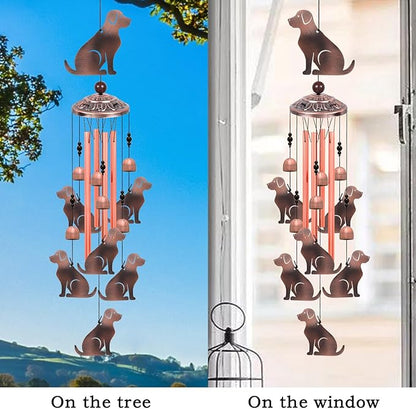Outdoor Dog Wind Chimes, Gifts for Mom & Grandma & Family, Music Wind Catcher - Image 5