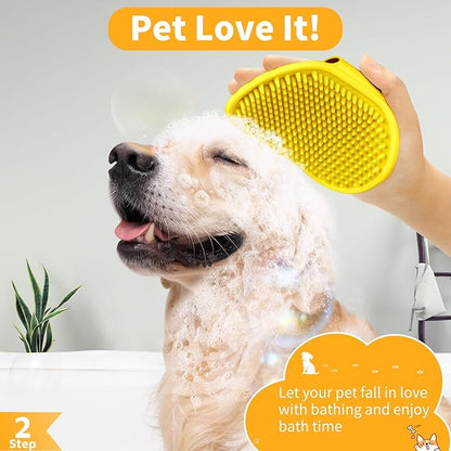 Comotech 6PCS Dog Bath Brush & Dog Toothbrush | Adjustable Handle Shampoo Brush - Image 3