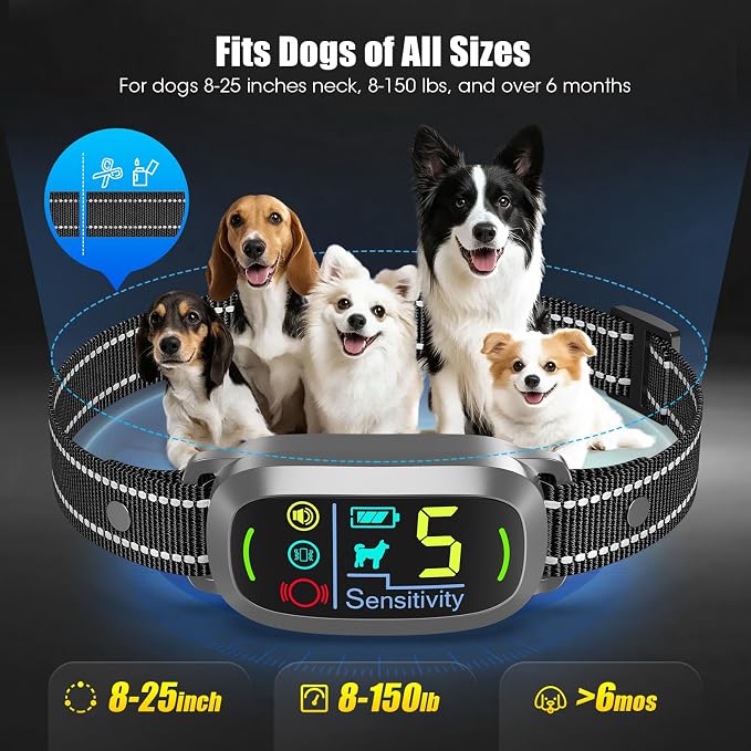Smart AI Bark Collar for Large Medium Small Dogs, Anti Barking Device - Image 5